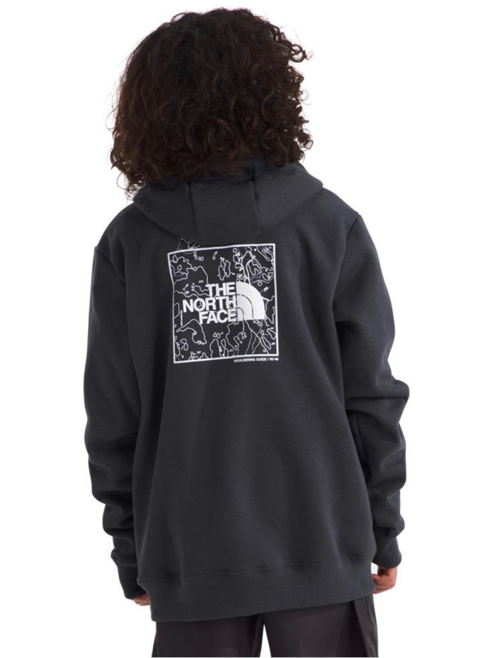 The North Face Boys Size 10 Black Logo Graphic Hoodie